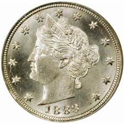 1883 Liberty 5C. No CENTS. MS67 (NGC)