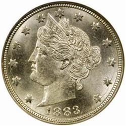 1883 Liberty 5C. No CENTS. MS66 (NGC)