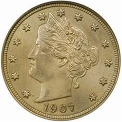 1907 Liberty 5C. MS65 (NGC)