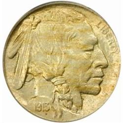 1913-D Buffalo 5C. Type I. MS65 (PCGS)