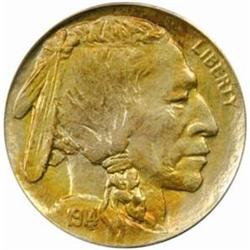1914-D Buffalo 5C. MS64 (PCGS)