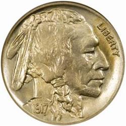 1917-D Buffalo 5C. MS66 (NGC)