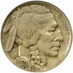 1921-S Buffalo 5C. EF45 (ANACS)