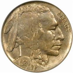 1924-S Buffalo 5C. MS64 (PCGS)