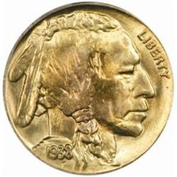 1938-D/S Buffalo 5C. OMM-2. MS67 (PCGS)