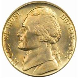 1938-D Jefferson 5C. MS67 FS (PCGS)