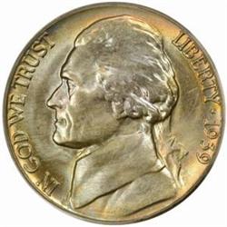 1939-D Jefferson 5C. Rev of 1940. MS66 FS (PCGS)