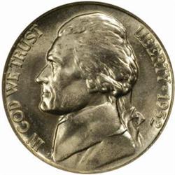 1952-D Jefferson 5C. MS66 5FS (NGC)