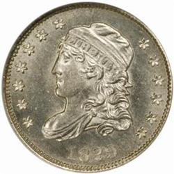 1829 Capped Bust H10C. V-3, LM-2. Rarity-1. MS65*