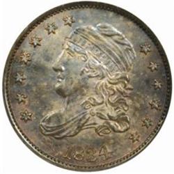 1834 Capped Bust H10C. V-4, LM-4. Rarity-1. MS64