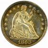Image 1 : 1853 Seated Liberty H10C. No Arrows. MS63 (PCGS)