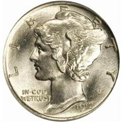 1917-S Mercury Dime. MS66 FB (PCGS)