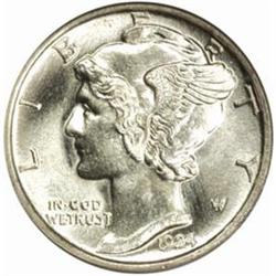 1924-D Mercury Dime. MS65 FB (PCGS)