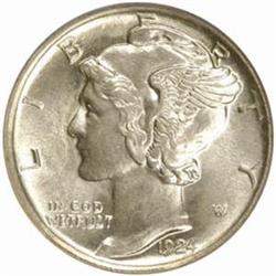 1924-S Mercury Dime. MS64 FB (PCGS)