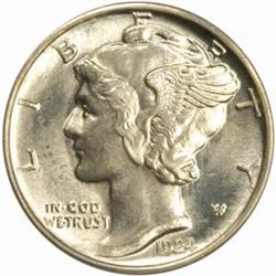 1924-S Mercury Dime. MS64 FB (PCGS)