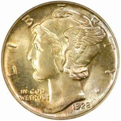 1928-S Mercury Dime. MS66 FB (PCGS)