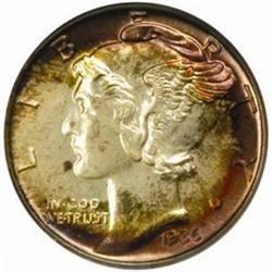 1936 Mercury Dime. PR67 (NGC)