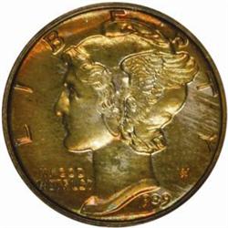 1939 Mercury Dime. PR67 (NGC)
