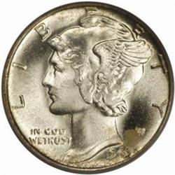 1943 Mercury Dime. MS68 (PCGS)