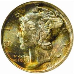 1945-S Mercury Dime. MS68 (NGC)