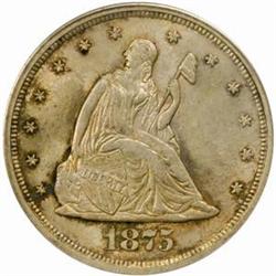 1875-S Twenty-Cent Piece. MS62 (PCGS)
