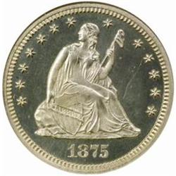 1875 Seated 25C. PR65 CAM (NGC)