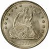 Image 1 : 1877 Seated 25C. MS67 (PCGS)