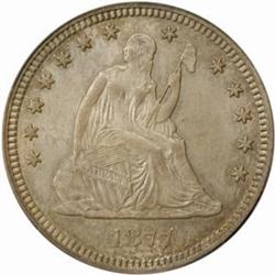1877 Seated 25C. MS66 (PCGS)