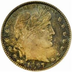 1897 Barber Quarter. MS64 (PCGS)