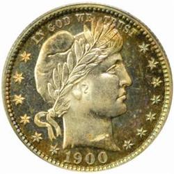 1900 Barber Quarter. PR64 CAM (PCGS)