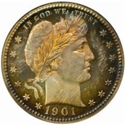 1901 Barber Quarter. PR68 (NGC)
