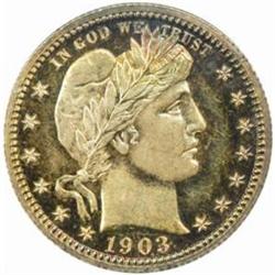 1903 Barber Quarter. PR62 (PCGS)