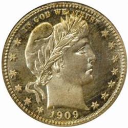 1909 Barber Quarter. PR68 (NGC)