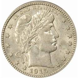 1915-D Barber Quarter. MS63 (PCGS)