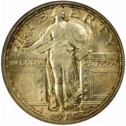 1916 Standing 25C. MS64FH (NGC)