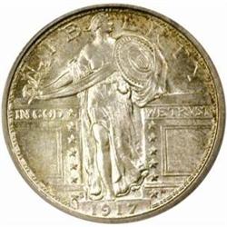 1917-S Standing 25C. Type I. MS66FH (PCGS)