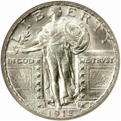 1918-S Standing 25C. MS65FH (NGC)