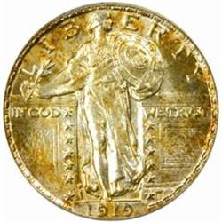1919-D Standing 25C. MS66 (PCGS)