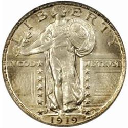 1919-D Standing 25C. MS66 (PCGS)
