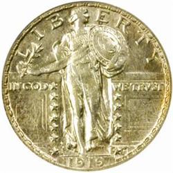 1919-S Standing 25C. AU53 FH (PCGS)