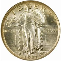 1921 Standing 25C. MS66 (NGC)