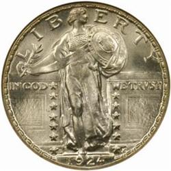 1924-S Standing 25C. MS66 (NGC)