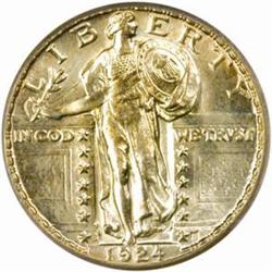 1924-S Standing 25C. MS64FH (PCGS)