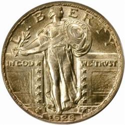 1926 Standing 25C. MS64FH (PCGS)
