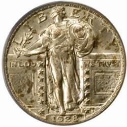 1928 Standing 25C. MS64FH (PCGS)