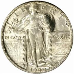 1929 Standing 25C. MS65FH (PCGS)