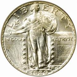 1929 Standing 25C. MS65FH (PCGS)