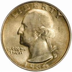 1934 Washington Quarter. FS-101. DDO. MS64 (PCGS)