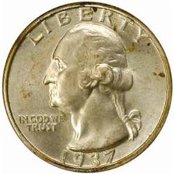 1937-S Washington Quarter. MS67 (NGC)