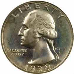1938 Washington Quarter. PR68 (NGC)